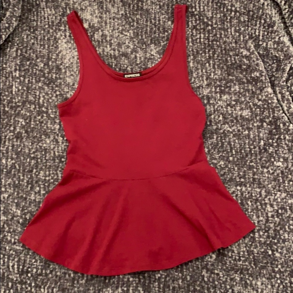 Express peplum tank top
